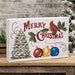 Merry Christmas Cardinal Tree & Ornaments Box Sign