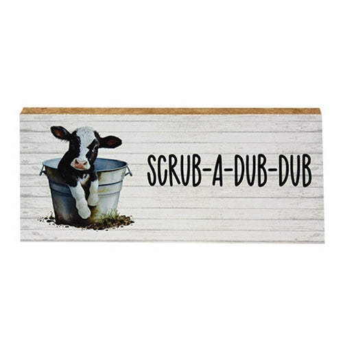 Scrub-A-Dub-Dub Baby Cow Block