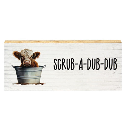 Scrub-A-Dub-Dub Baby Highland Block