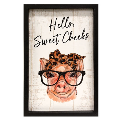 Hello Sweet Cheeks Piggy Frame