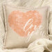 Love You on Heart Pillow