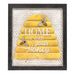 Home Is With Your Honey Framed Metal Sign