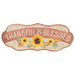Thankful & Blessed Sunflower Distressed Metal Sign