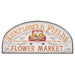 Sunflower Fields Distressed Metal Arch Sign
