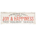 Wishing You Joy & Happiness Sign