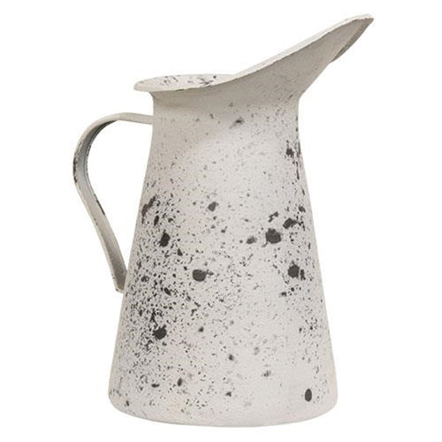 Distressed White Pitcher