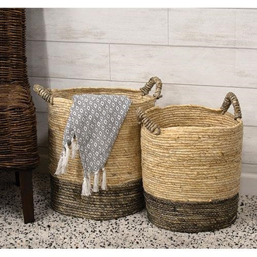 2/Set Extra Large Corn Husk Baskets