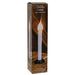 White Electric Candle Lamp w/Silicone Bulb 7"