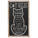 Cat Rules Metal Sign