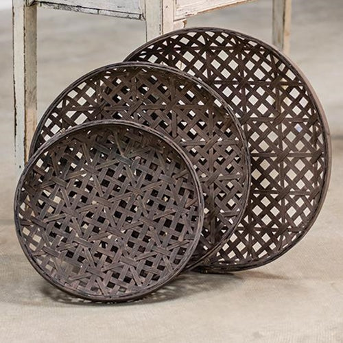 3/Set Woven Tobacco Style Baskets