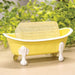 Yellow Iron Bathtub Soap Dish