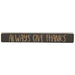 Always Give Thanks Engraved Block 12"