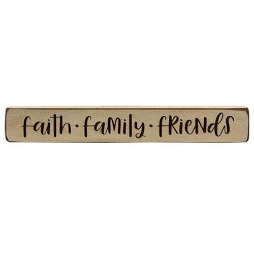 Faith * Family * Friends Block 12"