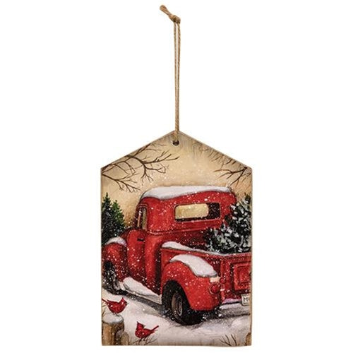 Red Truck Tag Hanger