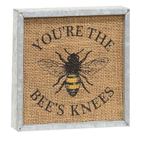 Bee's Knees Metal Box Sign