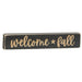 Welcome Fall Engraved Block 9"