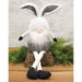 Black & White Buffalo Check Bunny Ear Gnome