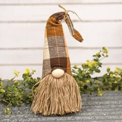 Jute Plaid Gnome Small