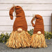 Burnt Orange Raffia Gnome Large