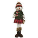 Nordic Christmas Plaid Snow Girl w/Extendable Legs