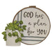 God Has a Plan For You Resin Stitchery Figurine