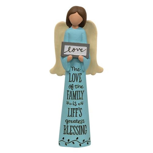 The Love of the Family Resin Angel