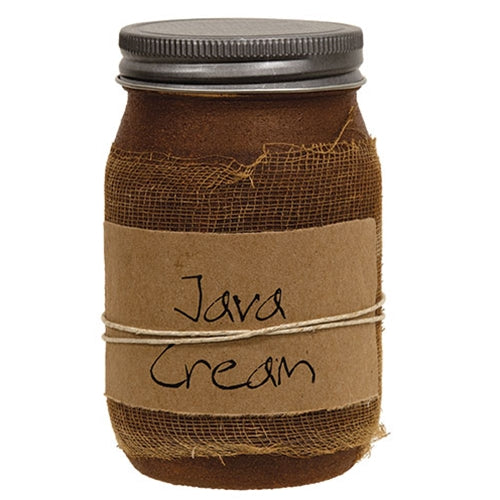 Java Cream Jar Candle 16oz