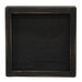 Distressed Black Wooden Square Candle Box