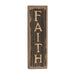 Faith Vertical Distressed Barnwood Sign