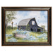 Bluebird Quilt Block Barn Framed Print 12x16