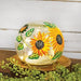 Sunflowers Crackled Glass LED Light Orb