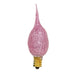 Pink Glitter Silicone Dipped Candelabra Base Bulb 4W