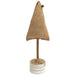 Burlap Christmas Tree on Base 12"