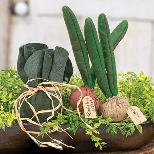 3/Set Lettuce Radish Onion Fabric Vegetables