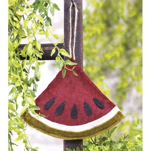 Felt Primitive Watermelon Slice Ornament