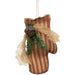 Ticking Stripe Mitten Ornament