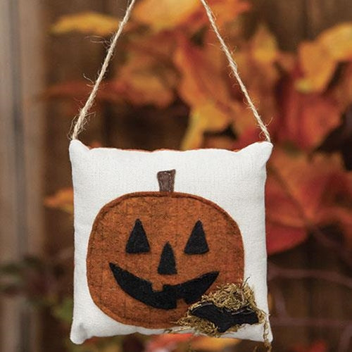 Jack O Lantern Pillow Ornament