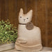 Stuffed Primitive Sitting White Kitty