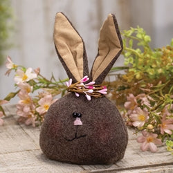 Brown Bunny Head w/Pip Headband Doll