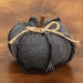 Dark Gray Chevron Pumpkin Small