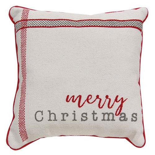 Merry Christmas Canvas Pillow