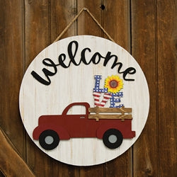 Welcome Truck Sign w/12 Seasonal Inserts