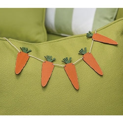 Wooden Carrot Mini Garland