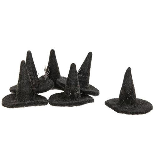 6/Set Felted Witch Hat Bowl Filler