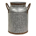 Distressed Metal Ribbed Milk Can Large