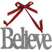 Galvanized Believe Ornament