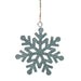 Sm Galvanized Snowflake Ornament
