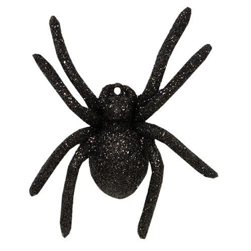 Black Glitter Spider Ornament