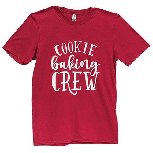 Cookie Baking Crew T-Shirt Cardinal Red Small