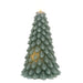 Green Wax Christmas Tree Timer Candle 8.5"H